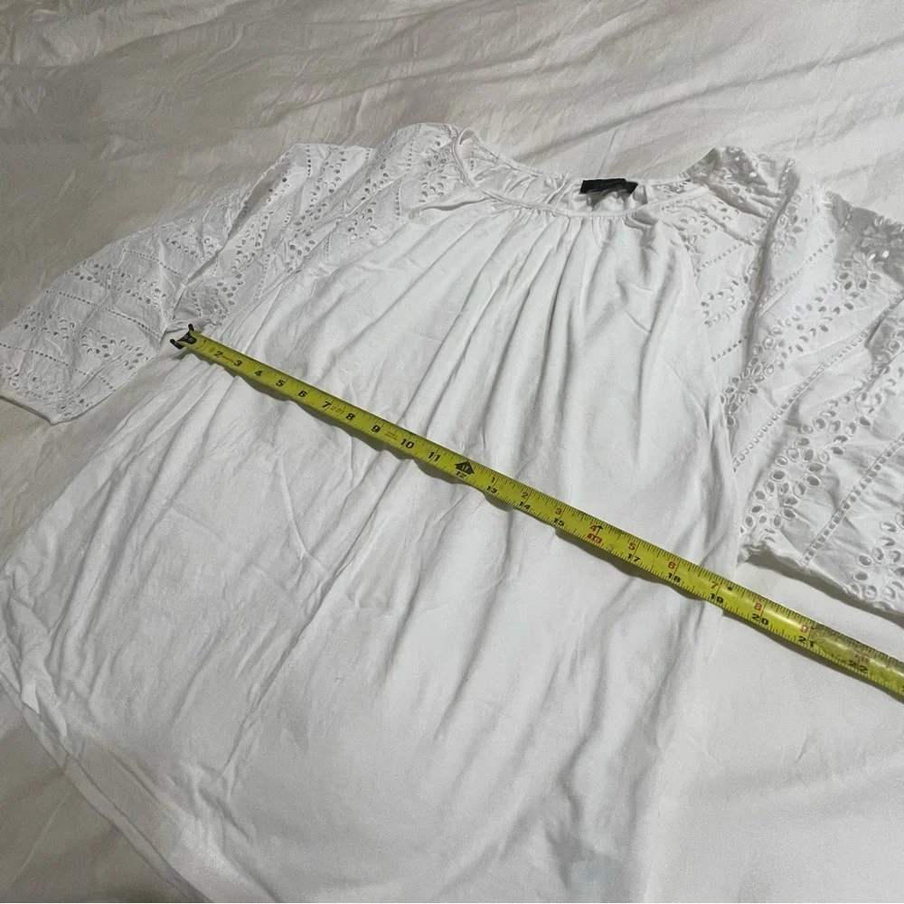 J.‎ Crew Classic White Cotton Top